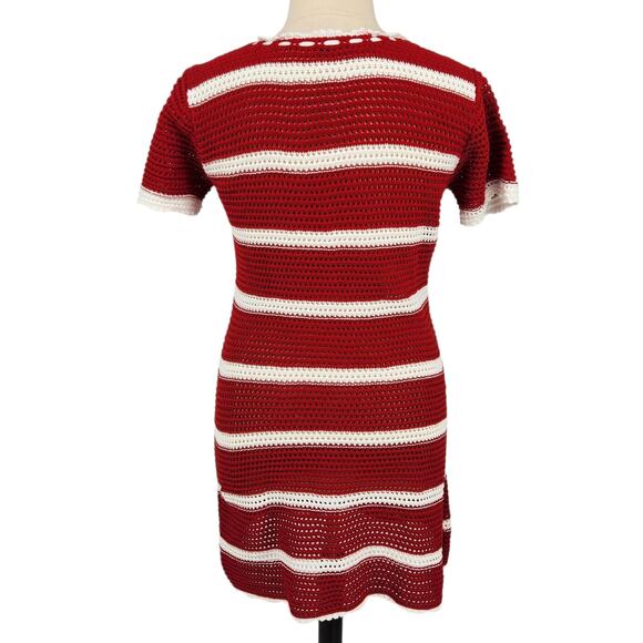 Boston Proper Sheer Crochet Beach Cover Dress - Picture 4 of 7